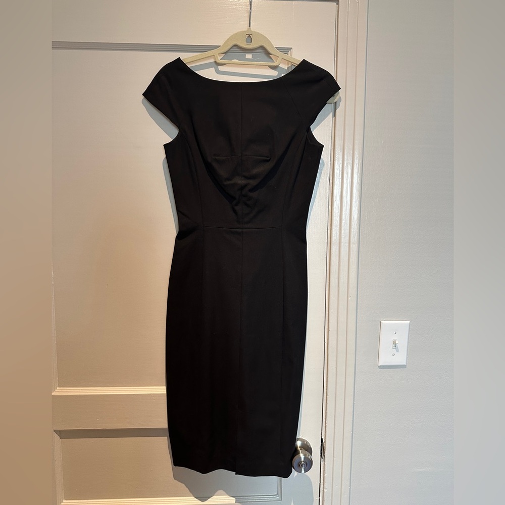 Banana Republic Black Cap Sleeve Sheath Dress